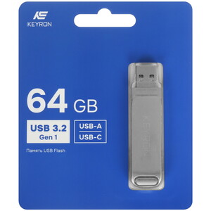 ПамятьUSBFlash64ГБKEYRONKN-64GFM
