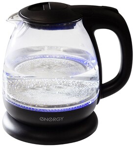 Изображение товара Электрочайник ENERGY E-296 черный 1л 1100 Вт с автоматическим отключением