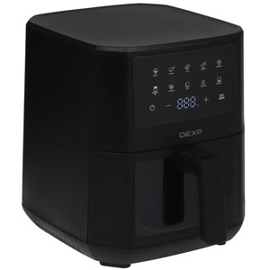 Изображение товара Аэрогриль DEXP DAF-1807 черный с мощностью 1800 Вт и 10 программами