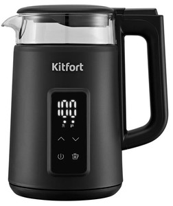 Изображение товара Электрочайник Kitfort КТ-6714 черный с терморегулятором 1.7 л