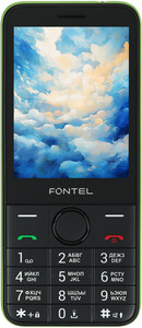 Изображение товара Сотовый телефон Fontel FP320 черный/зеленый с кнопкой SOS