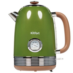 Изображение товара Kitfort KT-6110 Электрочайник зеленый с термометром 1.7 л 2200 Вт
