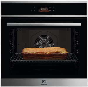 Изображение товара Электрический духовой шкаф ELECTROLUX LOE8F38X черный с автоматическими программами