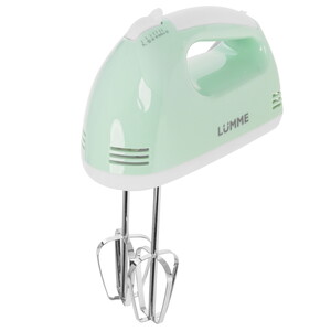 Изображение товара Маленький ручной миксер Lumme LU-MX1874A зеленый для взбивания и теста