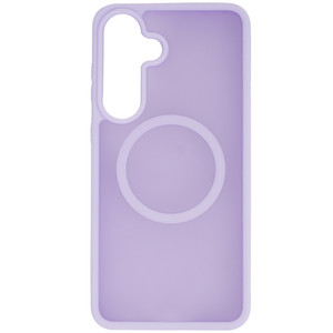 Изображение товара Накладка  VLP Moon Case для Samsung Galaxy S25 FE сиреневый/прозрачный