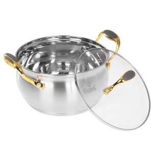 Изображение товара Кастрюля Rashel R-300H 3 л нержавеющая сталь универсальная для всех плит