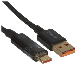 Изображение товара Кабель USB Type-C - USB 2.0 Type-A круглый 1 м Baseus Explorer черный