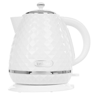 Изображение товара Электрочайник Zelmer ZCK7635W белый с серебристыми вставками