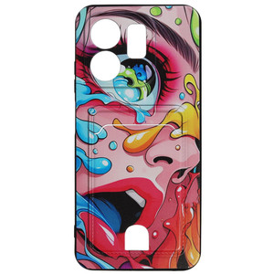 Изображение товара Накладка Zibelino Silicone Card Holder для Infinix HOT 50i/ SMART 9 с карманом