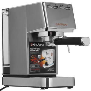 Изображение товара Кофеварка рожковая Endever Costa-1075 серый 1450 Вт 20 Бар