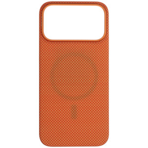 Изображение товара Накладка  Zibelino Kondijan Carbon MagSafe для Apple iPhone 17 Pro Max оранжевый