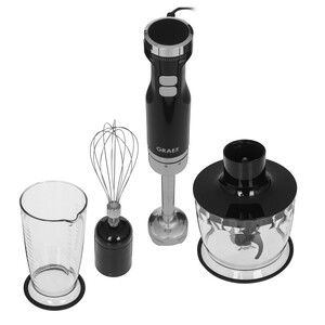 Изображение товара Погружной блендер GRAEF HB 502 черный мощностью 800 Вт с насадками