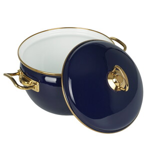 Изображение товара Кастрюля Rashel Premium R1220 4 л синий нержавеющая сталь эмалированная