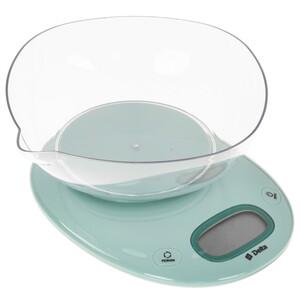 Изображение товара Зеленые электронные кухонные весы DELTA KCE-34 с чашей и точностью 1 г