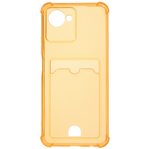 Изображение товара Накладка для realme C30 Zibelino Silicone Card Holder с карманом для карт
