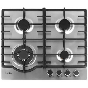 Изображение товара Газовая варочная панель Haier HHX-M64RFX 4 конфорки с электроподжиг и газ-контролем