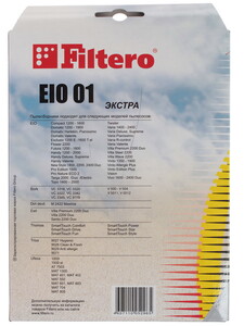 Изображение товара Мешок-пылесборник Filtero EIO 01 комплект 4 шт высокая фильтрация