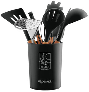 Изображение товара Набор кухонных предметов Alpenkok АК-5283 из 12 предметов с подставкой для хранения