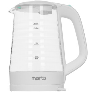 Изображение товара Электрочайник MARTA MT-4585 зеленый стеклянный с подсветкой 1.7 л