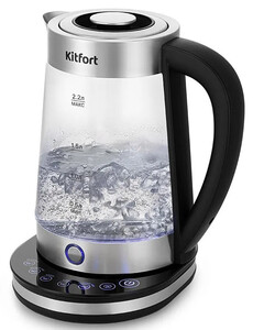 Изображение товара Электрочайник Kitfort КТ-6764 серебристый