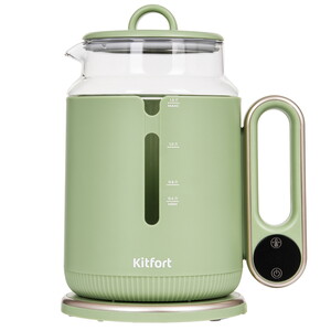 Изображение товара Электрочайник Kitfort КТ-6749 зеленый с терморегулятором и дисплеем