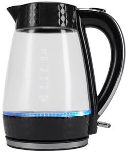 Изображение товара Электрочайник Polaris PWK 1704CGL Diamond черный 1.7 л 2200 Вт