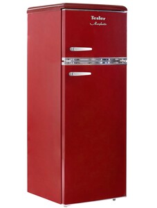 Изображение товара Холодильник с морозильником   Tesler RT-215 красный