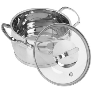 Изображение товара Кастрюля Rashel Катрин R-21А 2.1 л нержавеющая сталь для плит