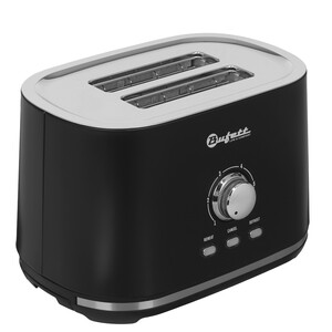 Изображение товара Тостер Bufett LTR 366S черный 1000 Вт для быстрой жарки 2 тоста