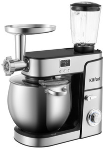 Изображение товара Многофункциональный планетарный миксер Kitfort КТ-3480 серебристый