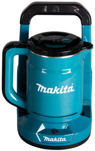 Изображение товара Электрочайник Makita DKT360Z аккумуляторный с двумя стенками синего цвета