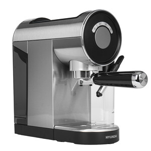 Изображение товара Рожковая кофеварка Hyundai HEM-4305 серебристый 1350 Вт автоматический капучинатор