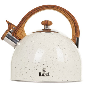Изображение товара Чайник Rashel М-7190 бежевый с термопокрытием, 3 л