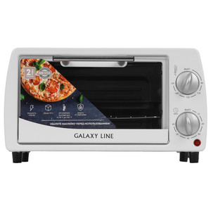 Изображение товара Мини-печь электрическая GALAXY LINE GL 2626 белая компактная функциональная