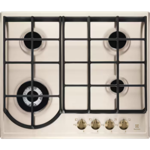Изображение товара Газовая варочная поверхность Electrolux EGH6343RON 4 конфорки, электроподжиг, бронзовый бежевый диз