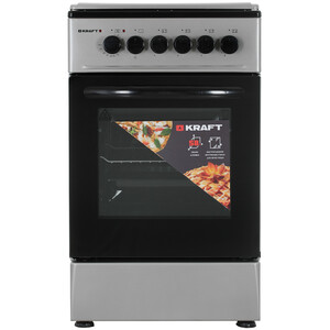 Изображение товара Газовая плита Kraft KF-FSK5302ES серого цвета с электрическим духовым шкафом