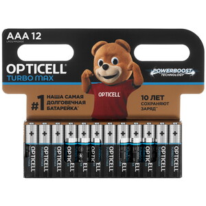 Изображение товара Батарейка Opticell Turbo Max AAA LR03/FR03 12 шт надежное питание