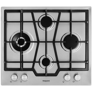 Изображение товара Газовая варочная панель Hotpoint HGMT 643 W IX нержавеющая сталь 4 конфорки