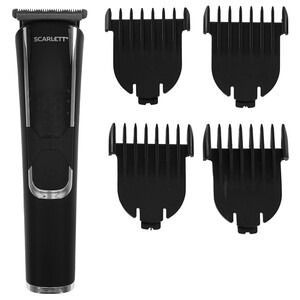Изображение товара Машинка для стрижки Scarlett SC-HC63C73 черного цвета с аккумулятором
