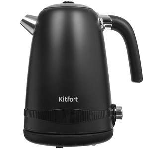 Изображение товара Электрочайник Kitfort KT-6121-1 черный с регулятором и дисплеем 1.7 л