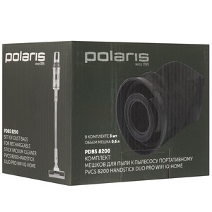 Изображение товара Мешок-пылесборник Polaris PDBS 8200 комплект 3 шт совместим с Polaris PVCS 8200