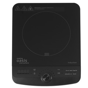 Изображение товара Электрическая индукционная плита Oasis РI-B3SR черный компактная для кухни