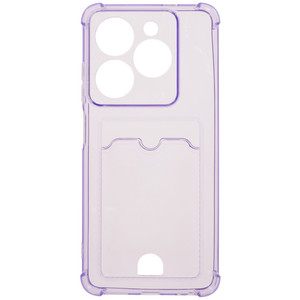 Изображение товара Накладка Zibelino Silicone Card Holder для Tecno с защитой и карманом