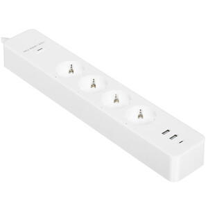 Изображение товара Умный сетевой фильтр EKF RCE-2-WF белый с Wi-Fi и USB для умного дома