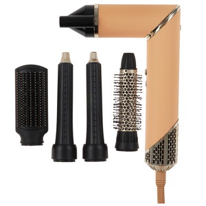 Изображение товара Фен-щетка Multinel MultiStyle 360 бежевый золотистый мощность 1500 Вт насадки