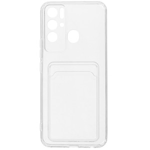 Изображение товара Накладка Zibelino Silicone Card Holder для Tecno POVA Neo с карманом для карт