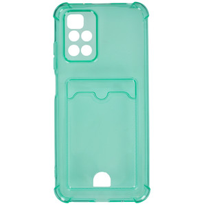 Изображение товара Накладка Zibelino Silicone Card Holder для Xiaomi Redmi Note 8T зеленая с карманом для карт