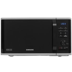 Изображение товара Микроволновая печь Samsung MG23K3515AS/BW с грилем серебристая, 23л, 1100 Вт