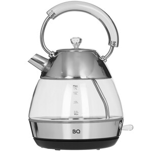 Изображение товара Электрочайник BQ KT1737G серебристый 1.8 л мощность 2200 Вт быстрого нагрева