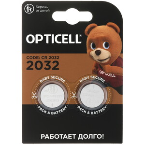 Изображение товара Батарейка литиевая Opticell CR2032 2 шт для электронных устройств
